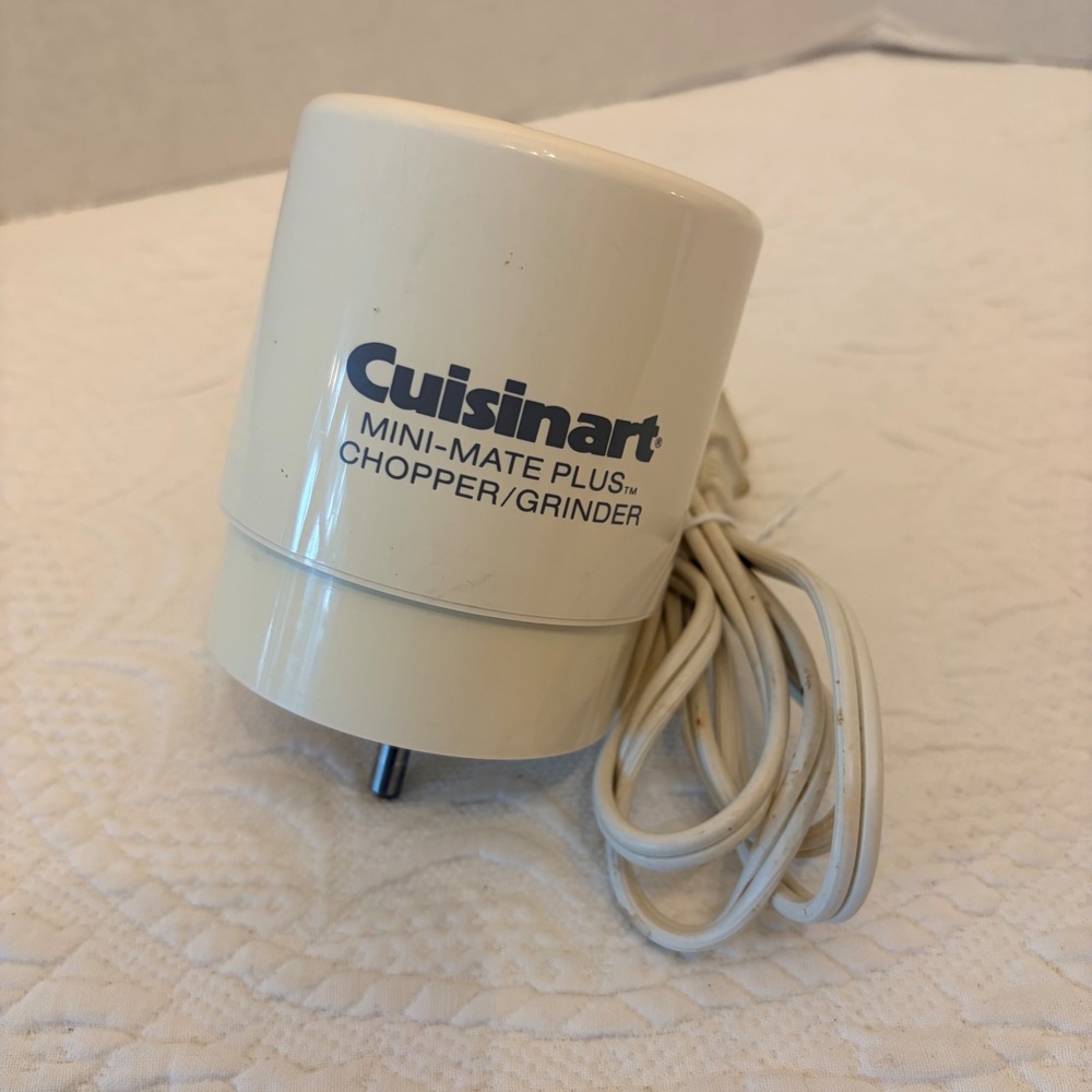 Cuisinart Mini-Mate Plus Chopper Grinder Motor Base MM-2M Cream 240W Replacement